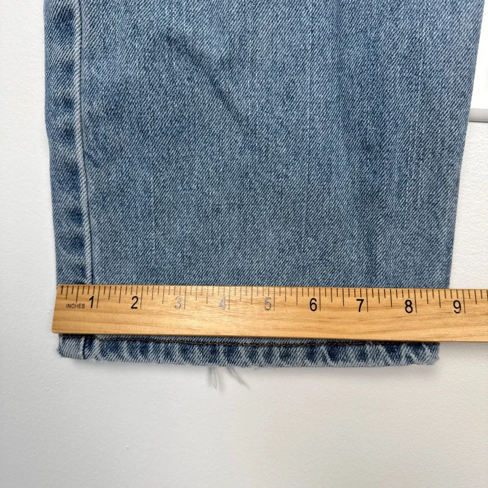 Levis 505 Regular Fit Mens Jeans W38 L30 Light Wash Blue Straight Leg Cotton